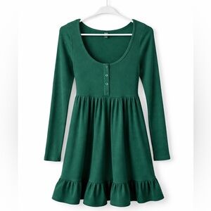 Wild Fable Green Long Sleeve Dress